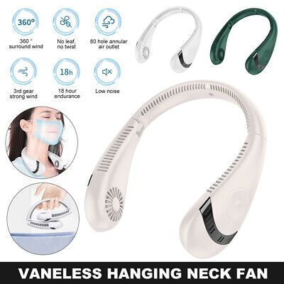 Portable neck fan